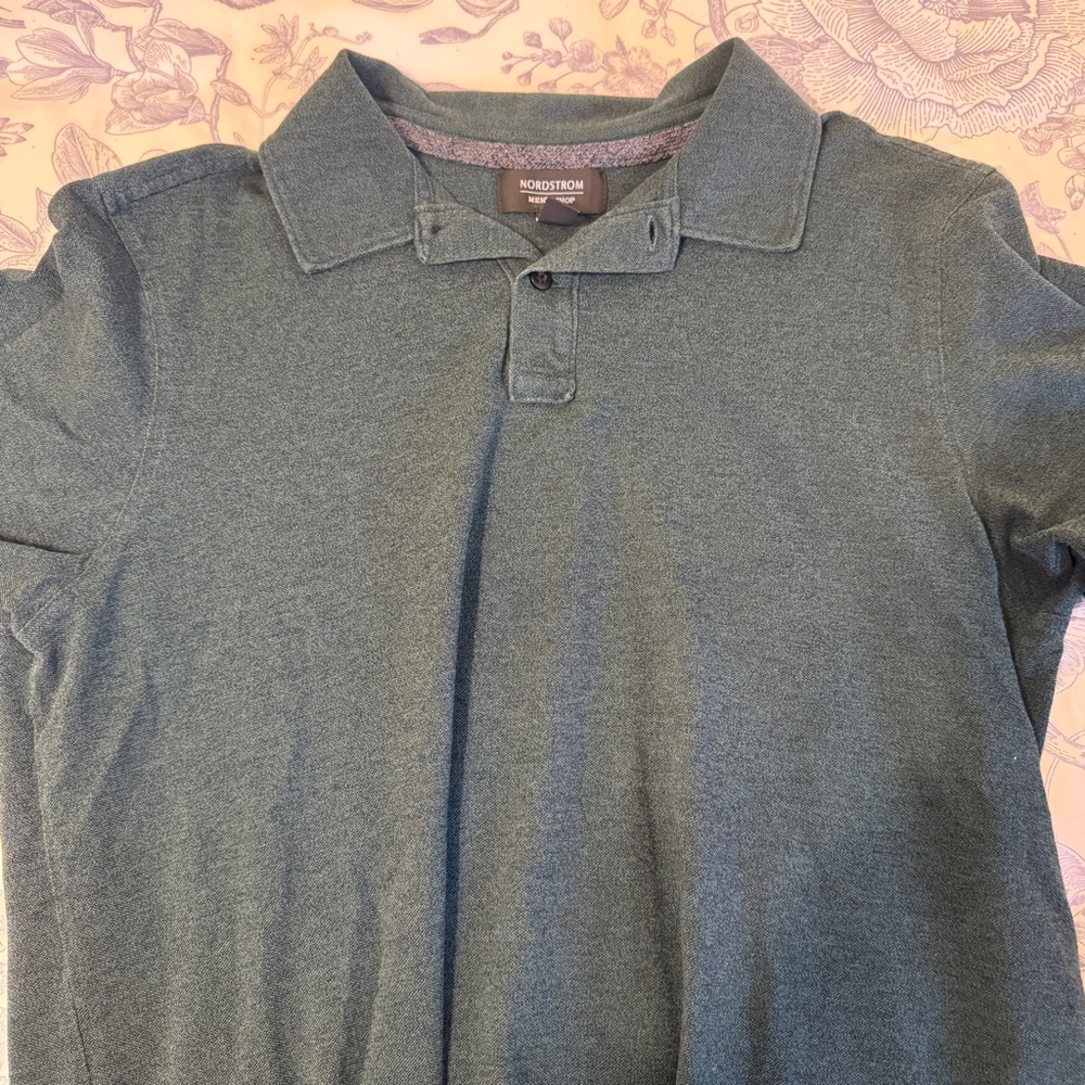Nordstrom Men’s Shop Polo Shirt Dark Green
